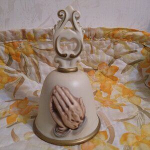 Bell Praying Hands Homco Made in Taiwan